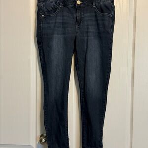 Wit & Wisdom Dark Indigo Skinny Jeans with Contrast Stitching